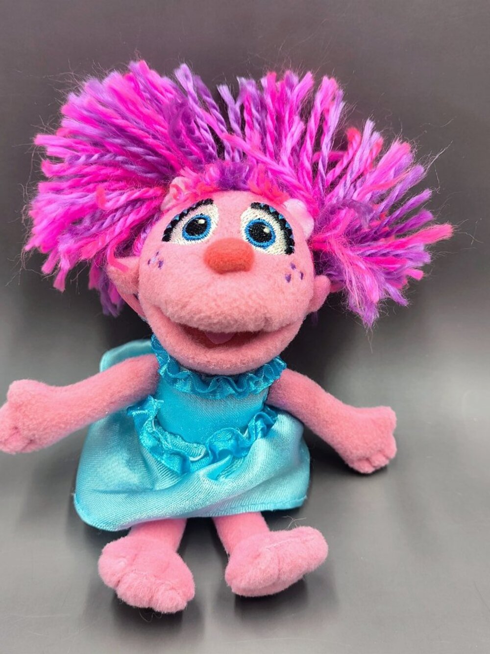 Rare Gund Abby Cadabby Fairy Finger Puppet Mini Plush Sesame Street 6 inch